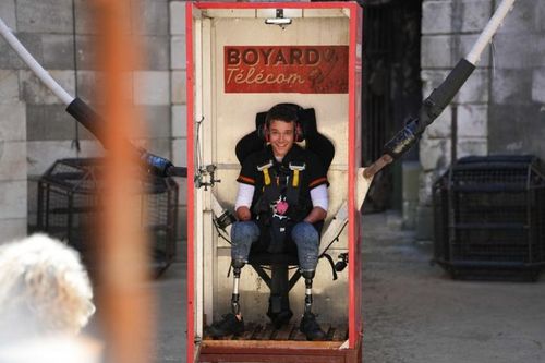 Théo Curin dans la Cabine Ejectable