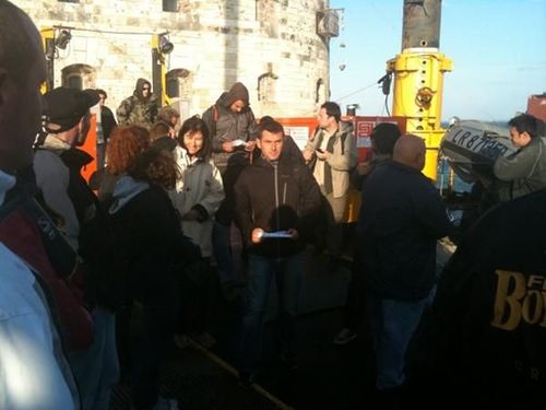 Fin tournage 1ère partie Emission 5. Nous quittons le Fort #FortBoyard