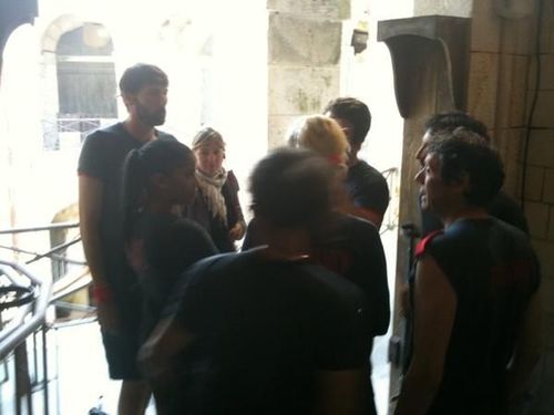 Très belle Equipe. Bon esprit et redoutable! Ici juste avant la salle du Jugement #FortBoyard