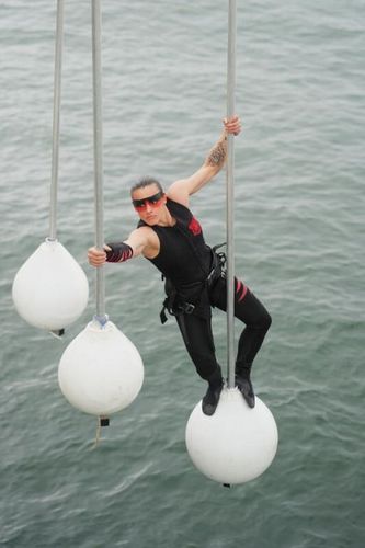Lady Boo dans l'épreuve des Perches