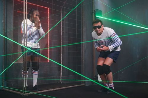 Clarisse Agbegnenou et David Voinson dans Haute Tension