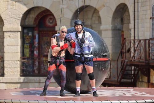 Redouane Bougheraba et Booster sur le Ring Extérieur