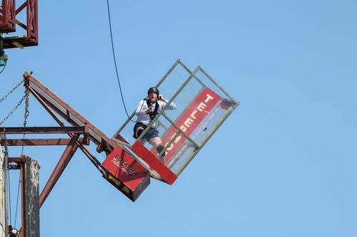Norbert Tarayre dans la Cabine Vertigineuse