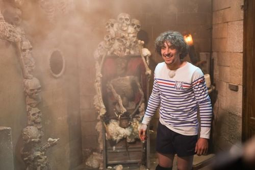 Paul Scarfoglio dans les Catacombes
