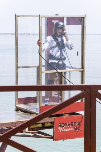 Laurent Maistret dans la Cabine Vertigineuse