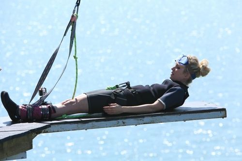 Dorothée Kristy dans la Tyrolienne inversée