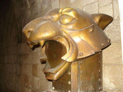 Une tête de tigre décorative