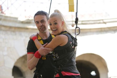 Matthieu Gonet et Katrina Patchett à l\'issue de l\'aventure de l\'Équilibre à deux