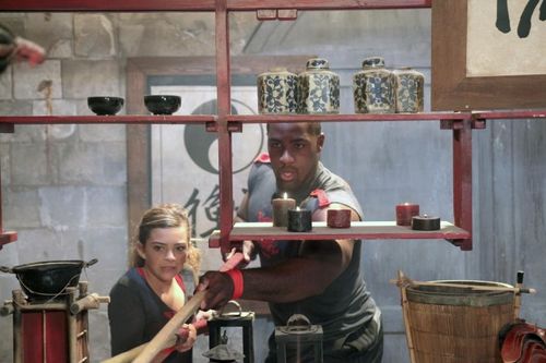 Caroline Costa & Teddy Riner dans l\'épreuve des Baguettes