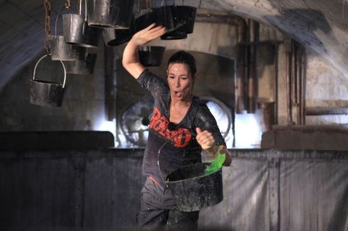 Virginie Hocq trempée dans l\'épreuve du Tapis roulant