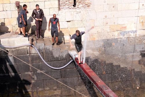 Didier Gustin dans l\'aventure de la Poutre jets d\'eau