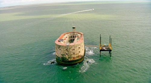 Vue aérienne du fort