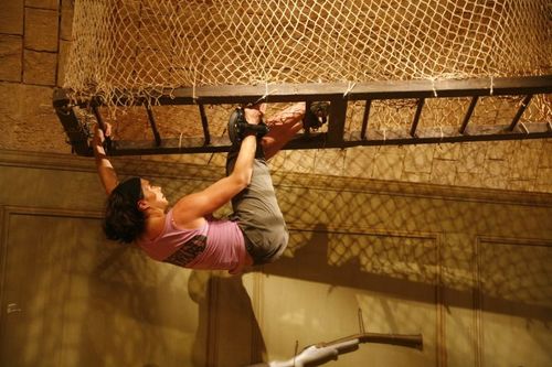 Isabel Delobel dans l'épreuve de la Ventouse