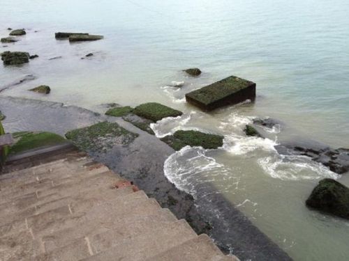 Le Fort à marée basse... Un samedi matin.