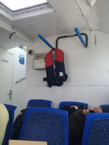 Sur le bateau qui nous ramène à terre.