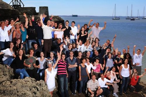 Les 52 candidats rassemblés sur l\'île d\'Aix