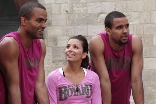 Tony Parker, Eva Longoria & Pierre Parker