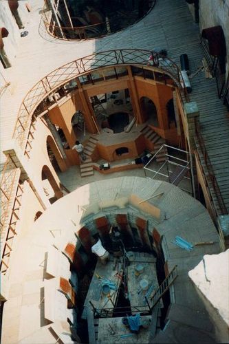 La Salle du trésor en construction