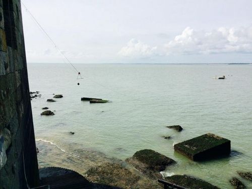 Début tournage émission 4... Le fort à marée basse. #FortBoyard25ANS