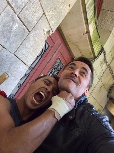 Entre @brahiminside et moi ce fut le coup de... poing immédiat.#fortboyard c\'est aussi une histoire d\'affection!team9