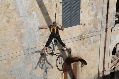 Nathalie Simon à l\'issue de l\'aventure du Vélo