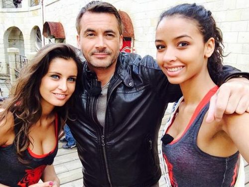 Malika Ménard, Olivier Minne et Flora Coquerel