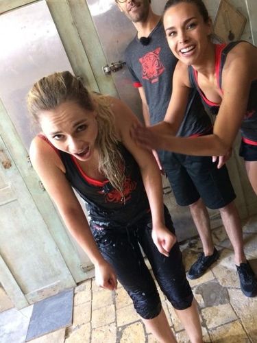 @joyestheroff a été TRÈS courageuse! L\'eau est vraiment glacée!!! #fortboyard