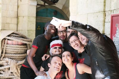 Olivier Minne et l\'équipe