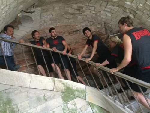 Quand mon équipe de ce soir est prête à se battre à fond pour @CEKEDUBONHEUR !!! #beau #courage #FortBoyard