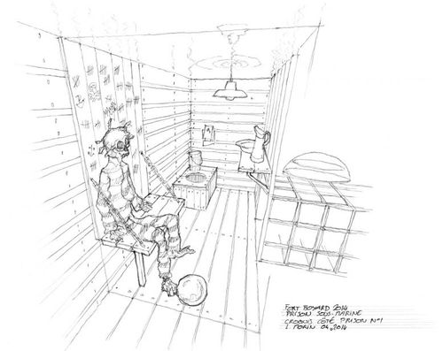 Croquis de la Prison sous-marine