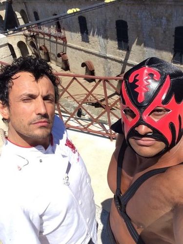 Willy Rovelli et Mister Boo en pause déjeuner