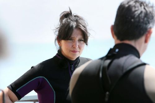 Carinne Teyssandier & Gérard Vives (de dos)