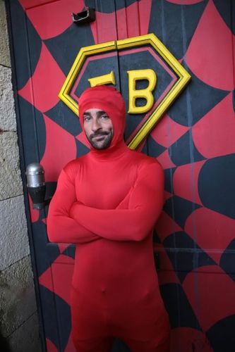 Florent Peyre en tenue pour l\'antre de l\'Araignée