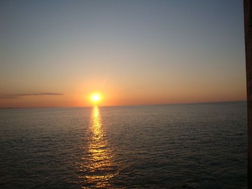Un coucher de soleil, toujours magnifique vu du fort