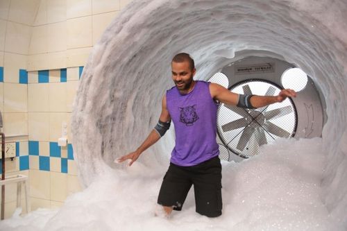 Tony Parker dans l'épreuve de la Laverie