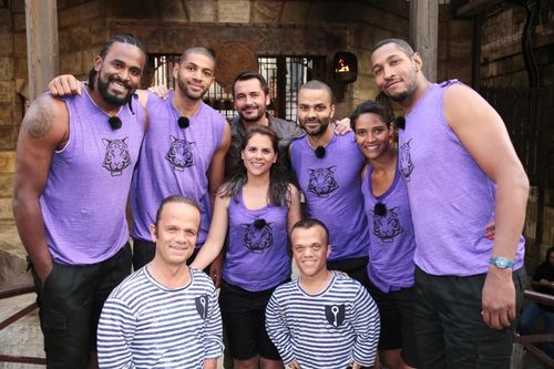 Ronny Turiaf, Nicolas Batum, Laetitia Llorens, Tony Parker, Marie-Sophie Obama Jaffres & Boris Diaw