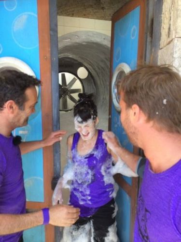Soirée mousse sur le fort héhé ! #FortBoyard