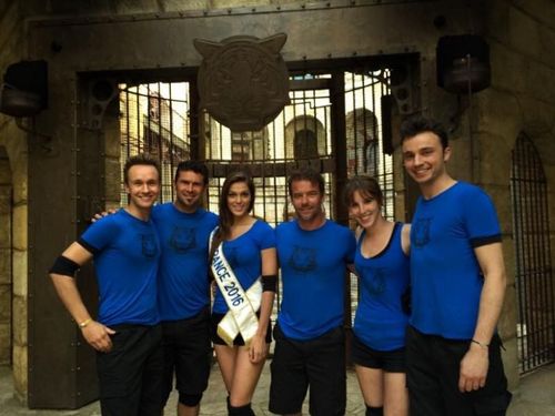 Sympa de découvrir #fortboyard avant le départ pr la Norvège! Belle expérience & une super équipe pr #WingsForLife!!