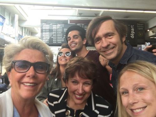 Le #team @lerefuge en route pour @FortBoyardFr avec l'héroïque @R_Bachelot qui renonce à #FRAROU pour nous!