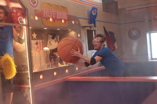 Jean-Luc Lemoine dans l'épreuve du Basket