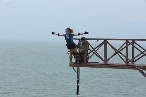 Iris Mittenaere au Saut de l'ange