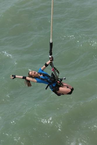 Iris Mittenaere au Saut de l'ange