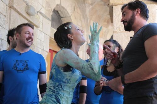 Eve Angeli à sa sortie de la lutte