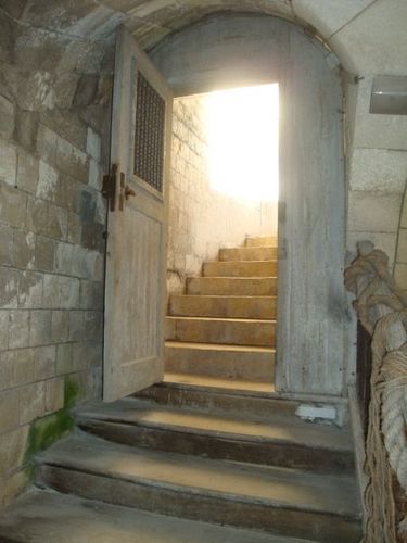Un des escaliers menant à la terrasse