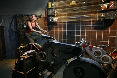 Karine Ruby dans l'épreuve du Cyclo-cardio