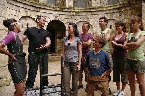 L'équipe devant l'aventure du Dôme immergé