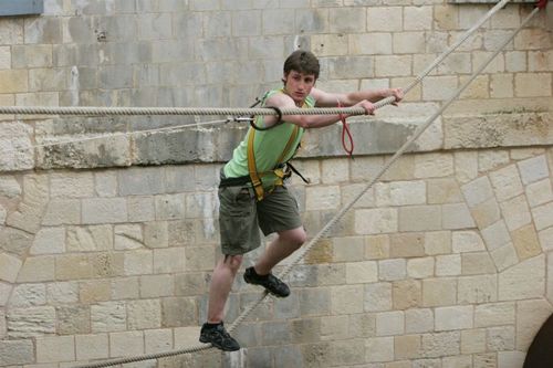 Brian Joubert dans l'aventure du Pont de singe