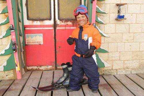Passe-Muraille en tenue de ski