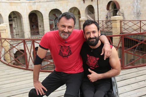 Frédéric Lopez et Michael Jeremiasz prêts pour l'aventure