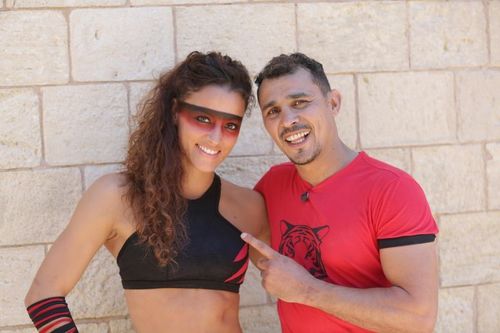 Brahim Asloum en compagnie de Lady Boo